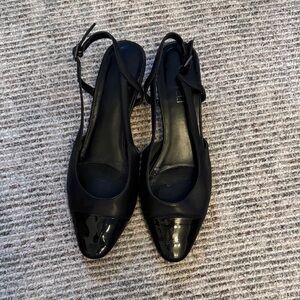 Vaneli Aliz Genuine Italian Leather Slingbacks